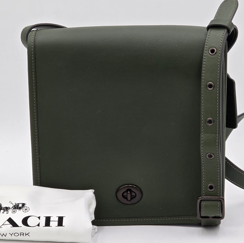 💥HTF💥 Coach Originals Turnlock Crossbody, Dark Cypress